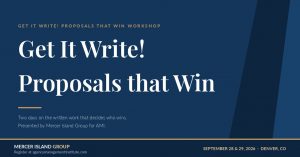How to write proposals that win