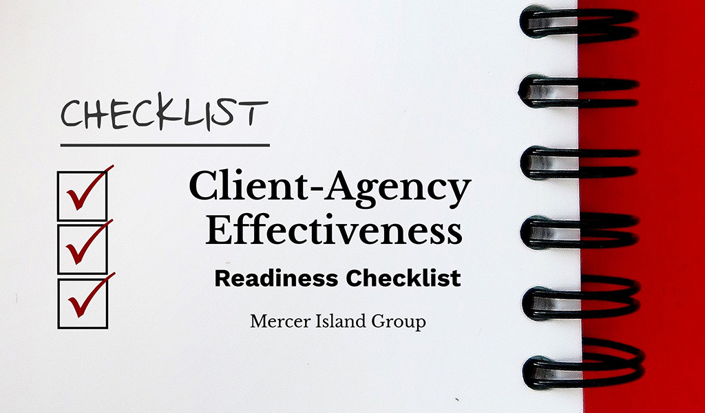 The client-agency effectiveness checklist